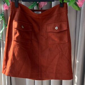 LOFT Women's Mini Skirt in Rich Rust